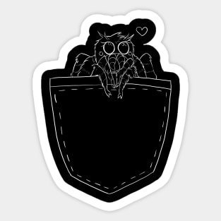 Jumping Spider Pocket Pal Sticker